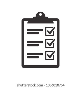 Vector checklist clipboard vector icon