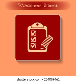 Vector checklist icon