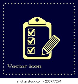Vector checklist icon