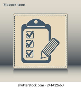 Vector checklist icon
