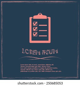 Vector checklist icon 