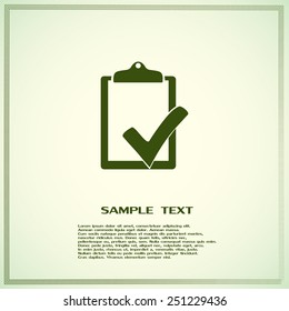 Vector checklist icon 