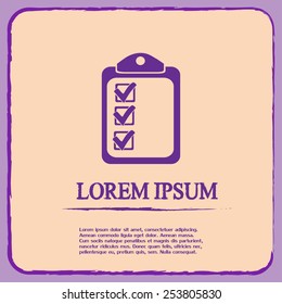 Vector checklist icon 