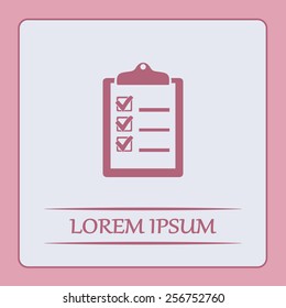 Vector checklist icon 