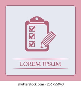 Vector checklist icon