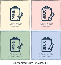 Vector checklist icon