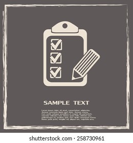Vector checklist icon