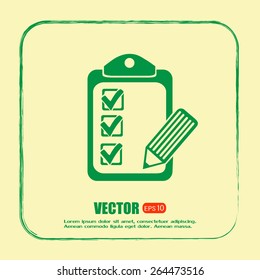 Vector checklist icon