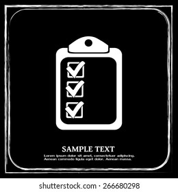 Vector checklist icon 