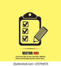 Vector checklist icon