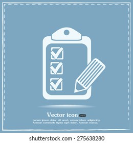 Vector checklist icon