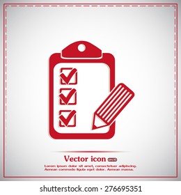 Vector checklist icon