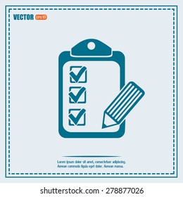 Vector checklist icon
