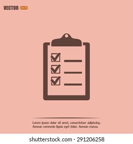 Vector checklist icon 