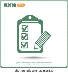 Vector checklist icon