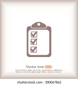 Vector checklist icon 