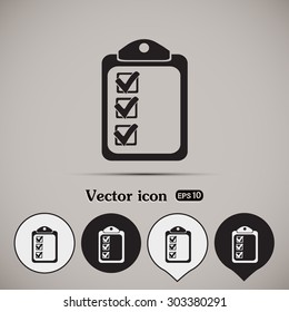Vector checklist icon 