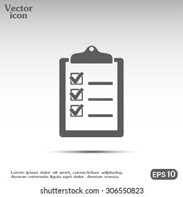 Vector checklist icon 