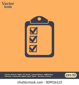 Vector checklist icon 