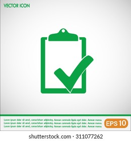 Vector checklist icon 