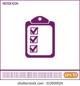 Vector checklist icon 