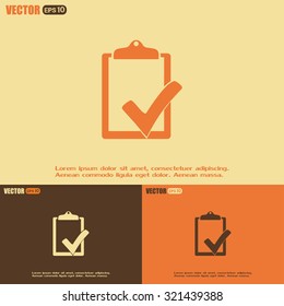 Vector checklist icon 