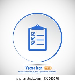 Vector checklist icon 