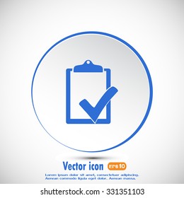 Vector checklist icon 