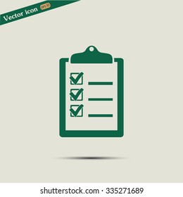 Vector checklist icon 