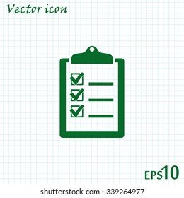 Vector checklist icon 