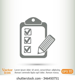 Vector checklist icon