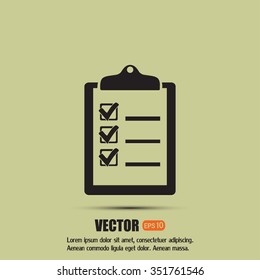 Vector checklist icon 