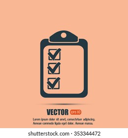 Vector checklist icon 