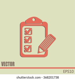 Vector checklist icon