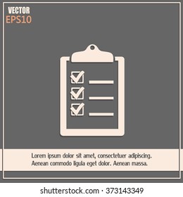 Vector checklist icon 