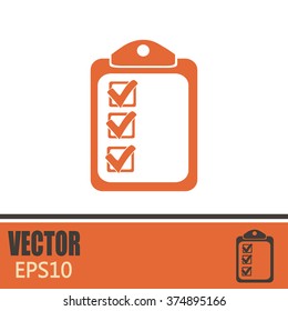 Vector checklist icon 