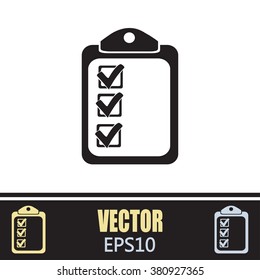 Vector checklist icon 