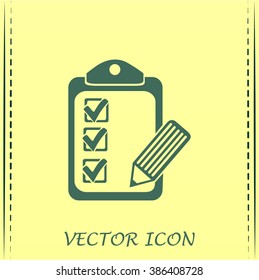 Vector checklist icon