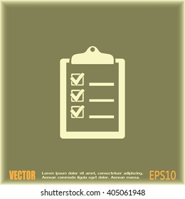 Vector checklist icon 