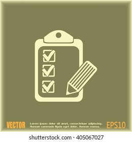 Vector checklist icon