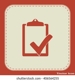 Vector checklist icon 