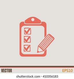 Vector checklist icon