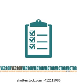 Vector checklist icon 