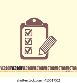 Vector checklist icon