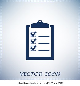 Vector checklist icon 