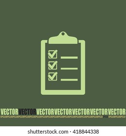 Vector checklist icon 