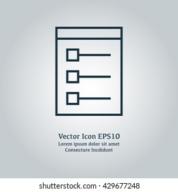 Vector Checklist Icon