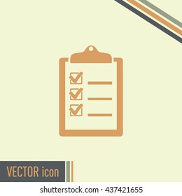 Vector checklist icon 
