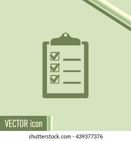 Vector checklist icon 