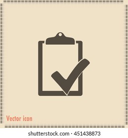 Vector checklist icon 
